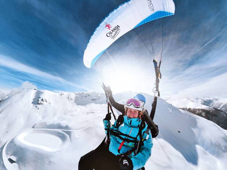 Calanda Tandem im Anflug (zVg www.air-davos.ch)