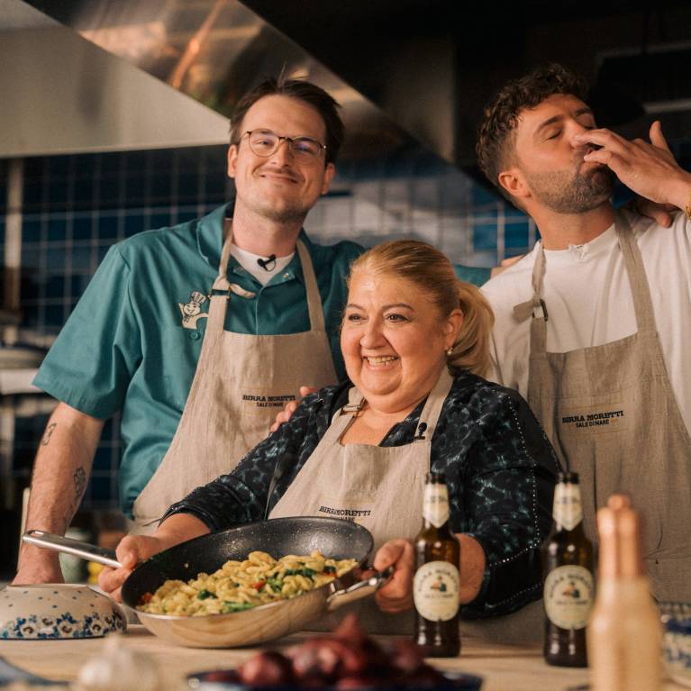 Birra Moretti bringt die legendäre Pasta-Nonna Nunzia Caputo aus Bari nach Zürich