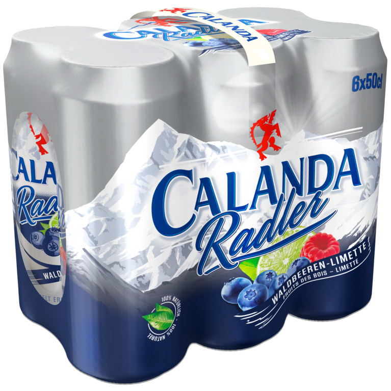 Calanda Radler: Natürlich erfrischend, jetzt auch mit Waldbeeren-Limette