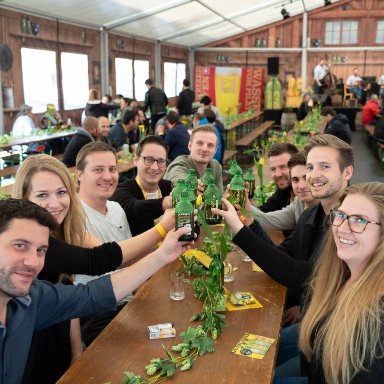 Fröhliche Stimmung am Eichhof Brauerei-Fest!