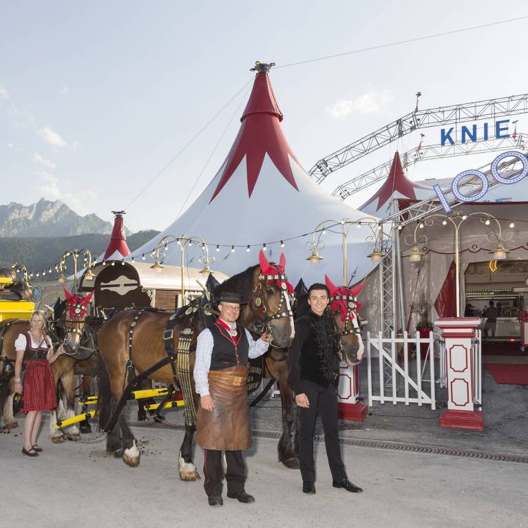 Grosser Auftritt für das Eichhof-Gespann beim Zirkus Knie